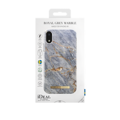 iDeal Of Sweden iPhone XR Fashion Case S/S 2017, Royal Grey Marble