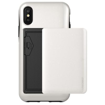 VRS Design iPhone X Damda Glide TPU+PC, White