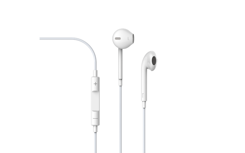 Devia Wired Earpods Smart with Remote and Mic, White (3.5mm)