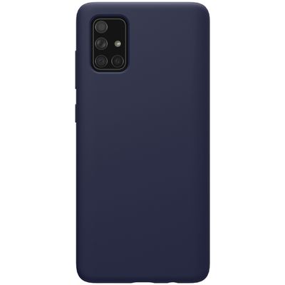 Komass Samsung Galaxy A51 Liquid Silicone Back Cover, Blue