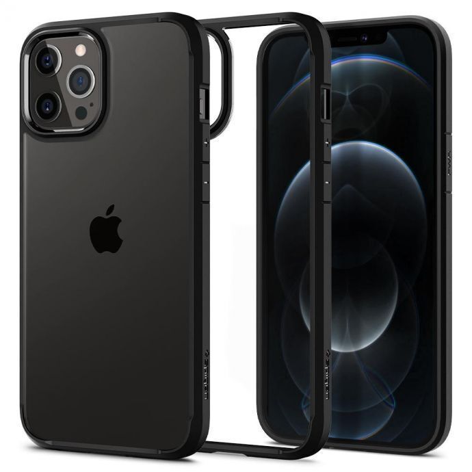 Spigen iPhone 12 Pro Max  Crystal Hybrid, Matte Black