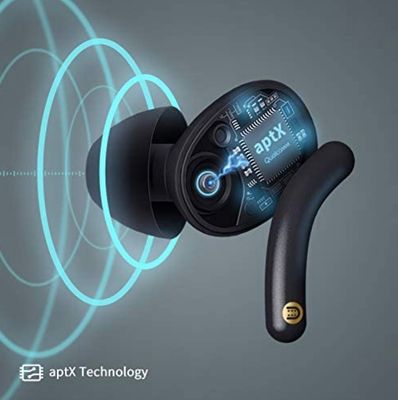 MFish True Wireless Stereo Earbuds, Black