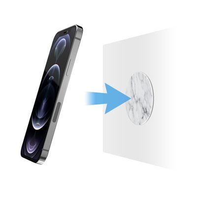 SwitchEasy MagPoka Magnetize Wall Surfaces wih MagSafe, Marble