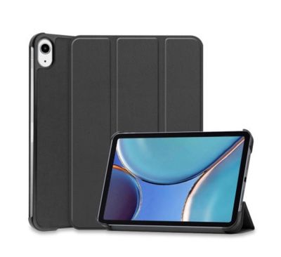 Komass iPad Mini 6 Leather Folio Skin, Black