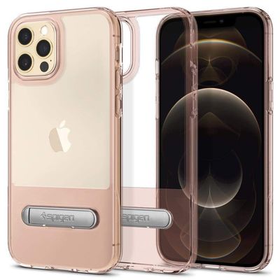 Spigen iPhone 12 / iPhone 12 Pro Slim Armor Essential S Case, Rose Crystal