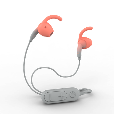 ZAGG iFrogz Audio Sound Hub Tone Wireless Earbud FG, Gray/Coral