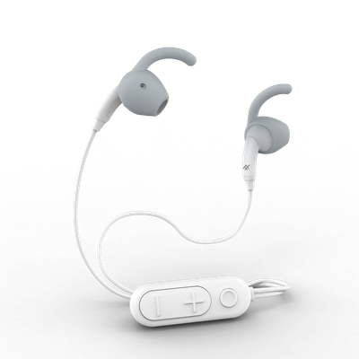 ZAGG iFrogz Audio Sound Hub Tone Wireless Earbud FG, White/Gray