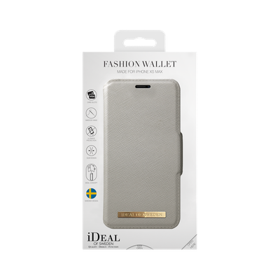 iDeal Of Sweden iPhone Xs Max Fashion Wallet, Light Gray