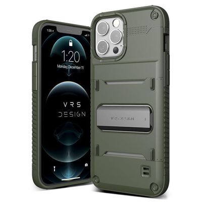VRS Design iPhone 12 / iPhone 12 Pro Quickstand, Black/Bronze