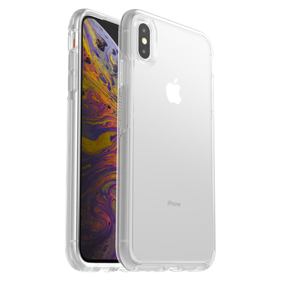 OtterBox iPhone Xs Max Symmetry Clear Series, Graphic That Willow Do (Glitter/Cl
