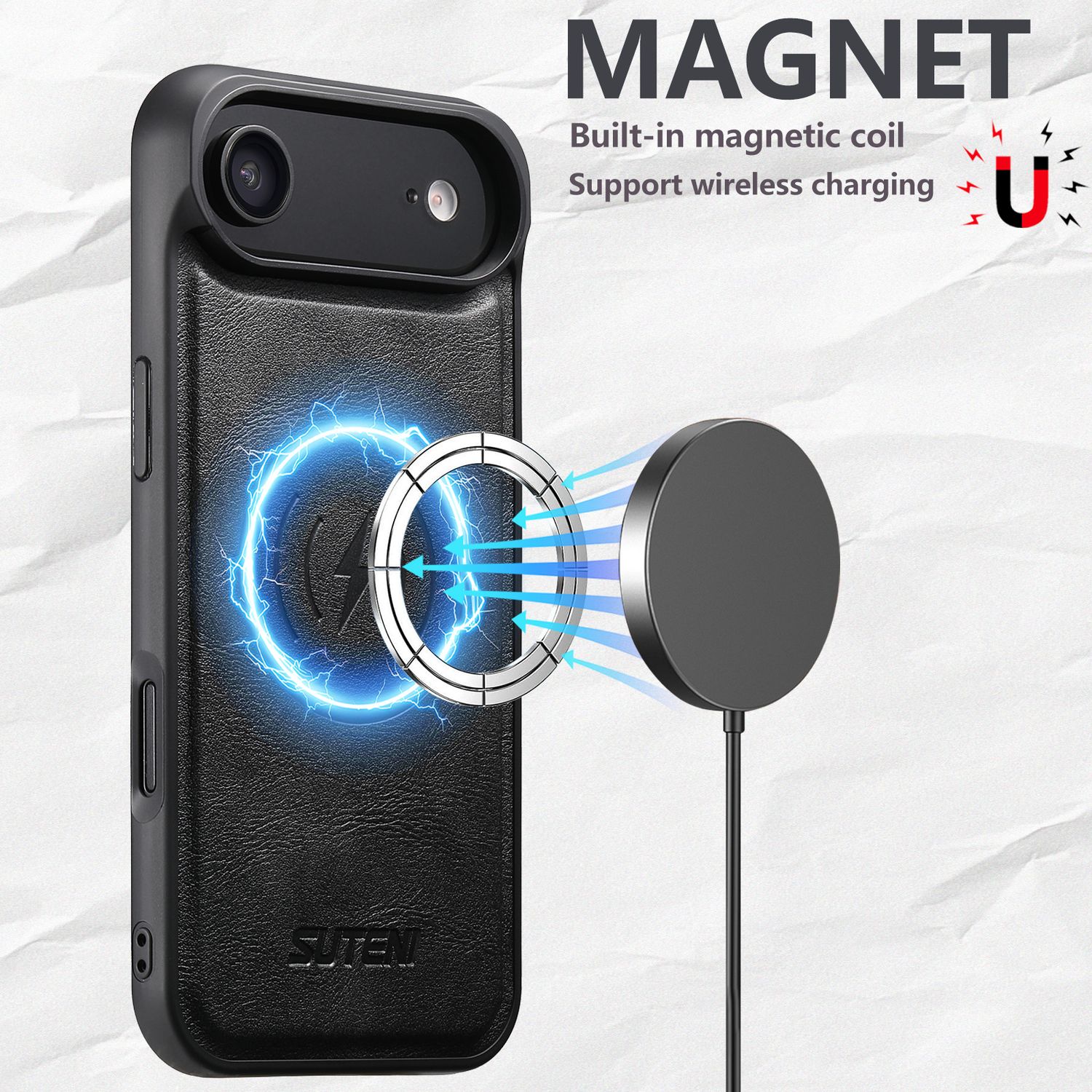 TDG KDS iPhone 17 Air Q5 Flip Case, Black