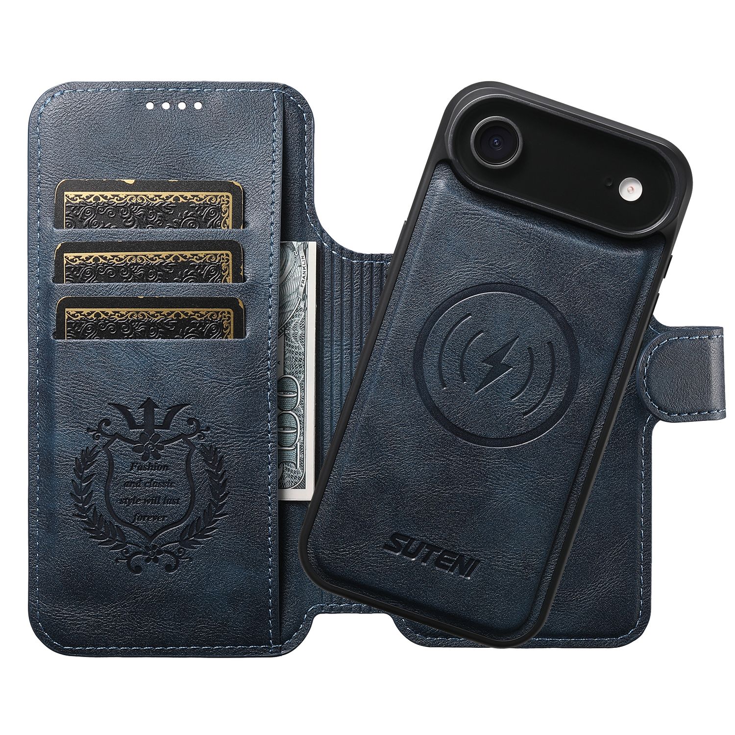 TDG KDS iPhone 17 Air Q5 Flip Case, Blue