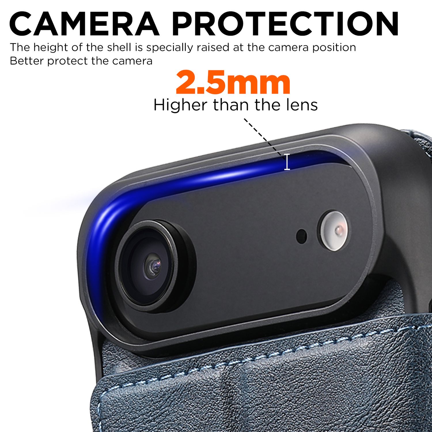 TDG KDS iPhone 17 Air Q5 Flip Case, Blue