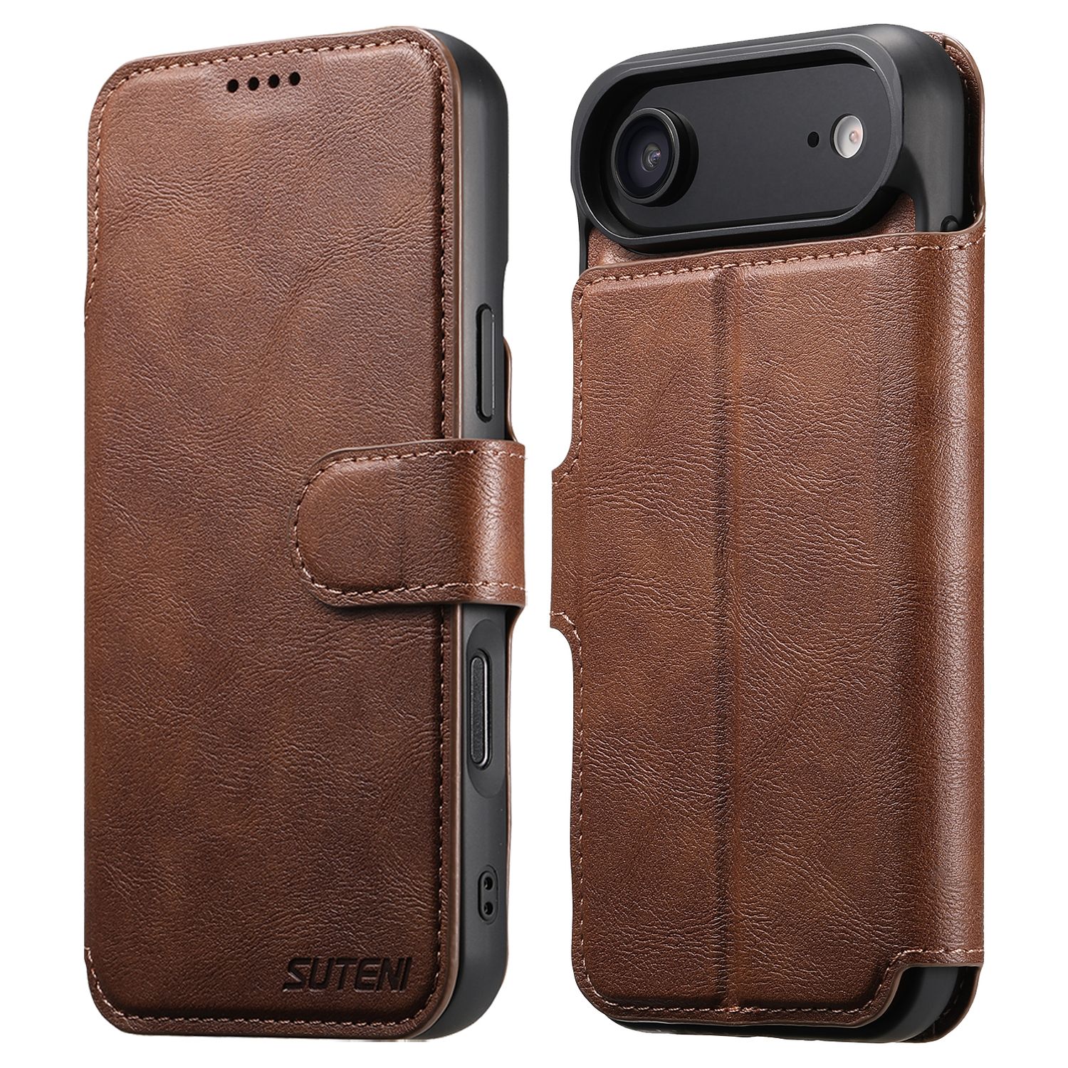 TDG KDS iPhone 17 Air Q5 Flip Case, Brown