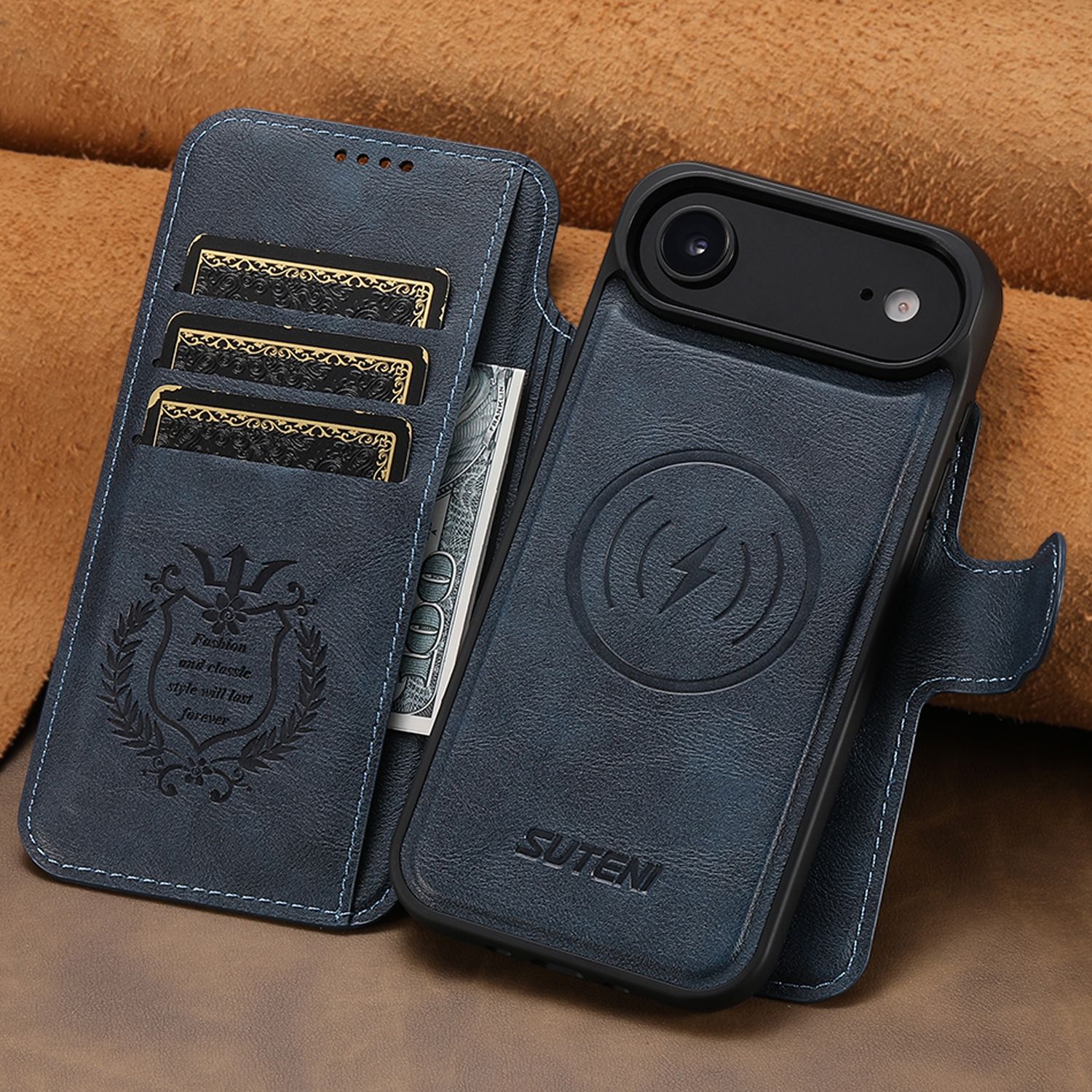 TDG KDS iPhone 17 Air Q5 Flip Case, Blue