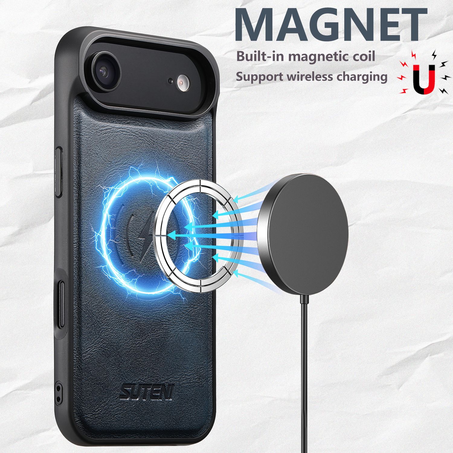 TDG KDS iPhone 17 Air Q5 Flip Case, Blue