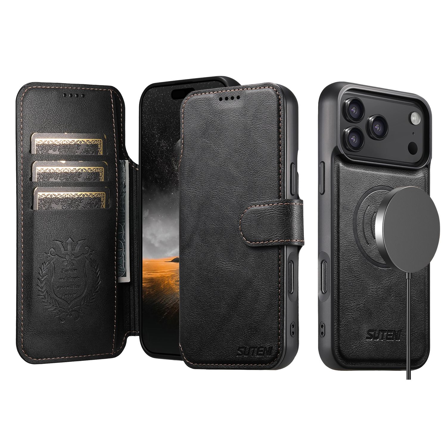 TDG KDS iPhone 17 Pro Max Q5 Flip Case, Black