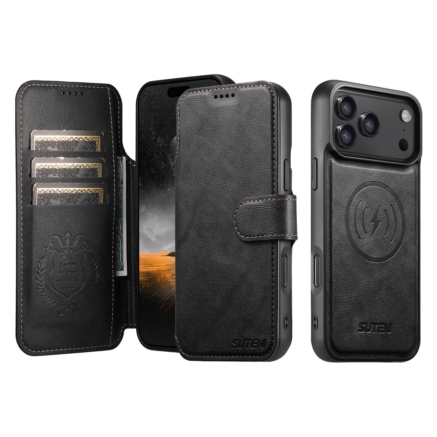 TDG KDS iPhone 17 Pro Max Q5 Flip Case, Black