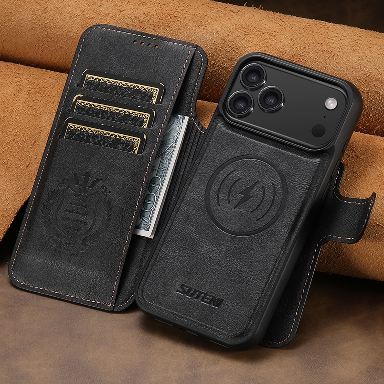 TDG KDS iPhone 17 Pro Max Q5 Flip Case, Black