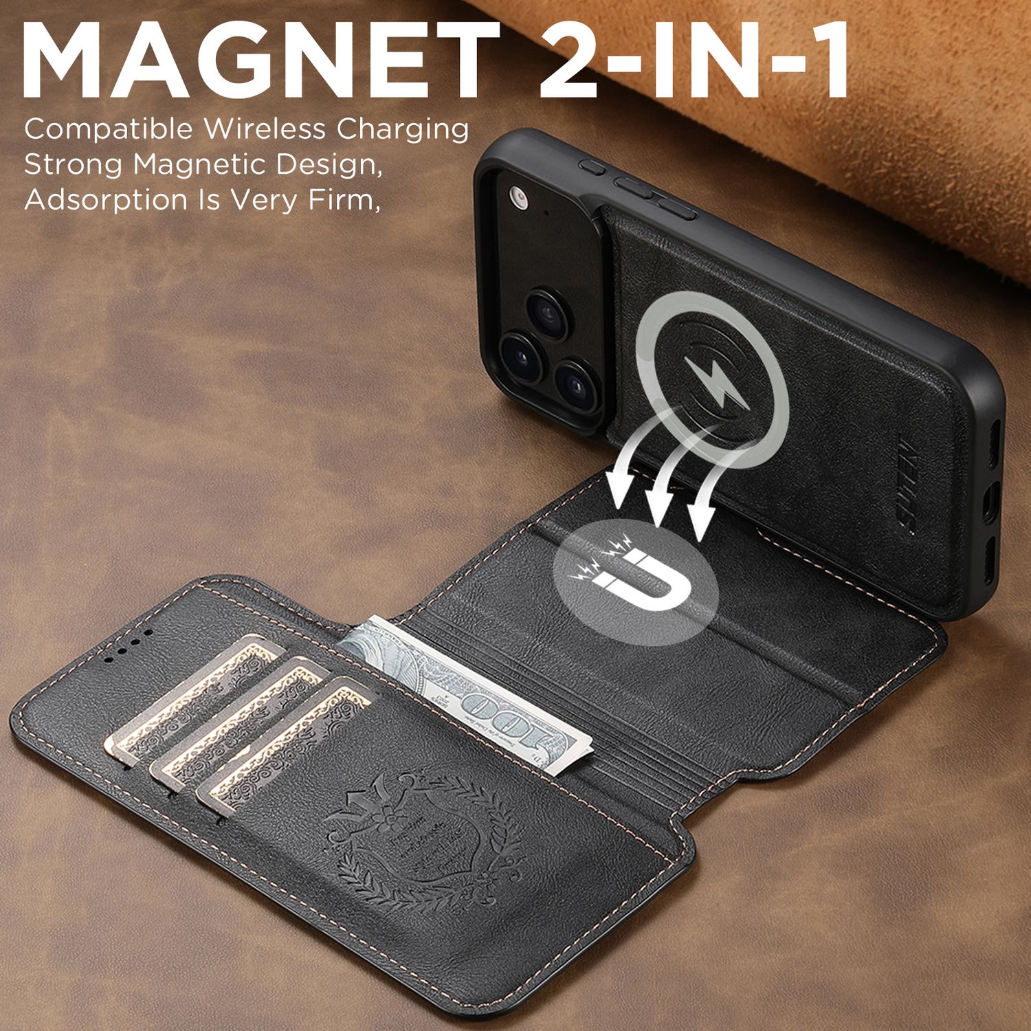 TDG KDS iPhone 17 Pro Max Q5 Flip Case, Black