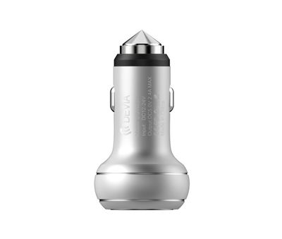 Devia Car Charger Dual USB Port Thor, Silver (2.4 A)