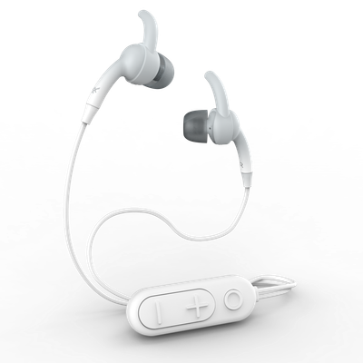ZAGG iFrogz Audio Sound Hub Plugz Wireless Earbuds, White/Gray