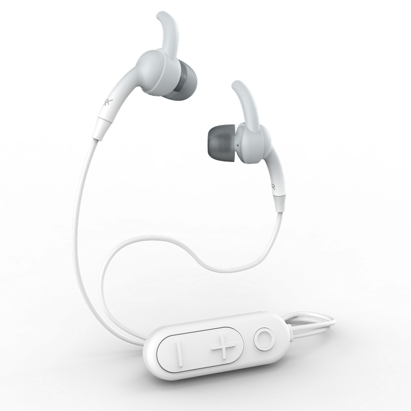 ZAGG iFrogz Audio Sound Hub Plugz Wireless Earbuds, White/Gray