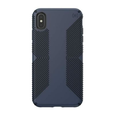 Speck iPhone Xs Max Presidio Grip, Eclipse Blue/Carbon Black