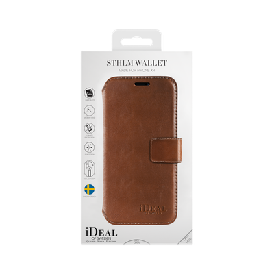 iDeal Of Sweden iPhone XR STHLM Wallet, Brown