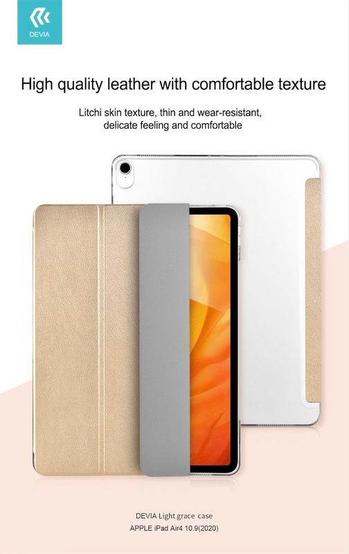 Devia iPad Air 4 10.9" Light Grace Case, Champagne Gold