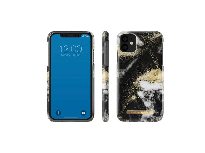 iDeal Of Sweden iPhone 11 Fashion Case 2019, Black Galaxy Marble