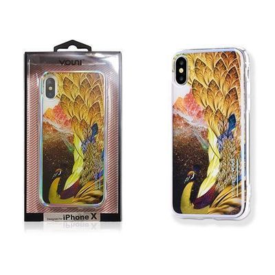 Vouni iPhone X Mirror Flower Case, Gold