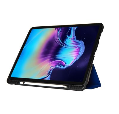 Devia iPad Pro 11&quot; (2021~2018) Leather Case with Apple Pencil Slot, Blue