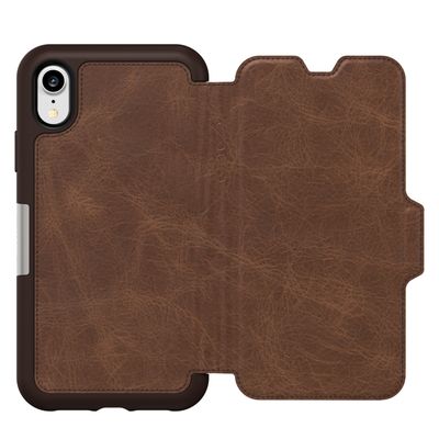 OtterBox iPhone XR Strada Series, Espresso (Brown/Brown)