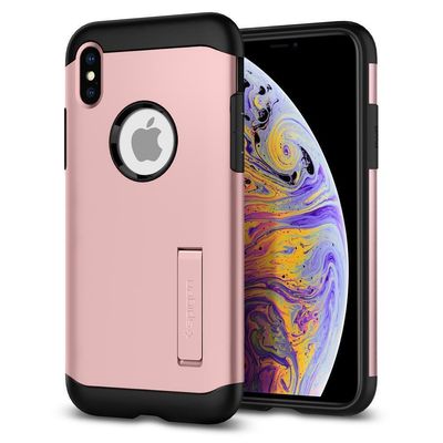 Spigen iPhone X Slim Armor, Rose Gold