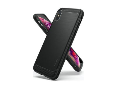 Ringke iPhone Xs Fusion Kit (Slot+Strap), Smoke Black
