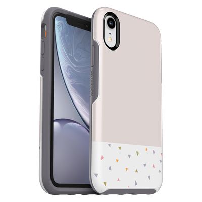 OtterBox iPhone XR Symmetry Series IML, Party Dip (White/Excalibur/Graphic)