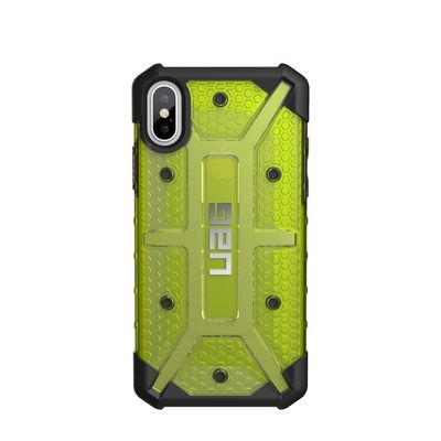 UAG iPhone X Plasma Case, Citron/Black/Silver (Yellow Transparent) UAG iPhone X Plasma Case, Citron/Black/Silver (Yellow Transparent)