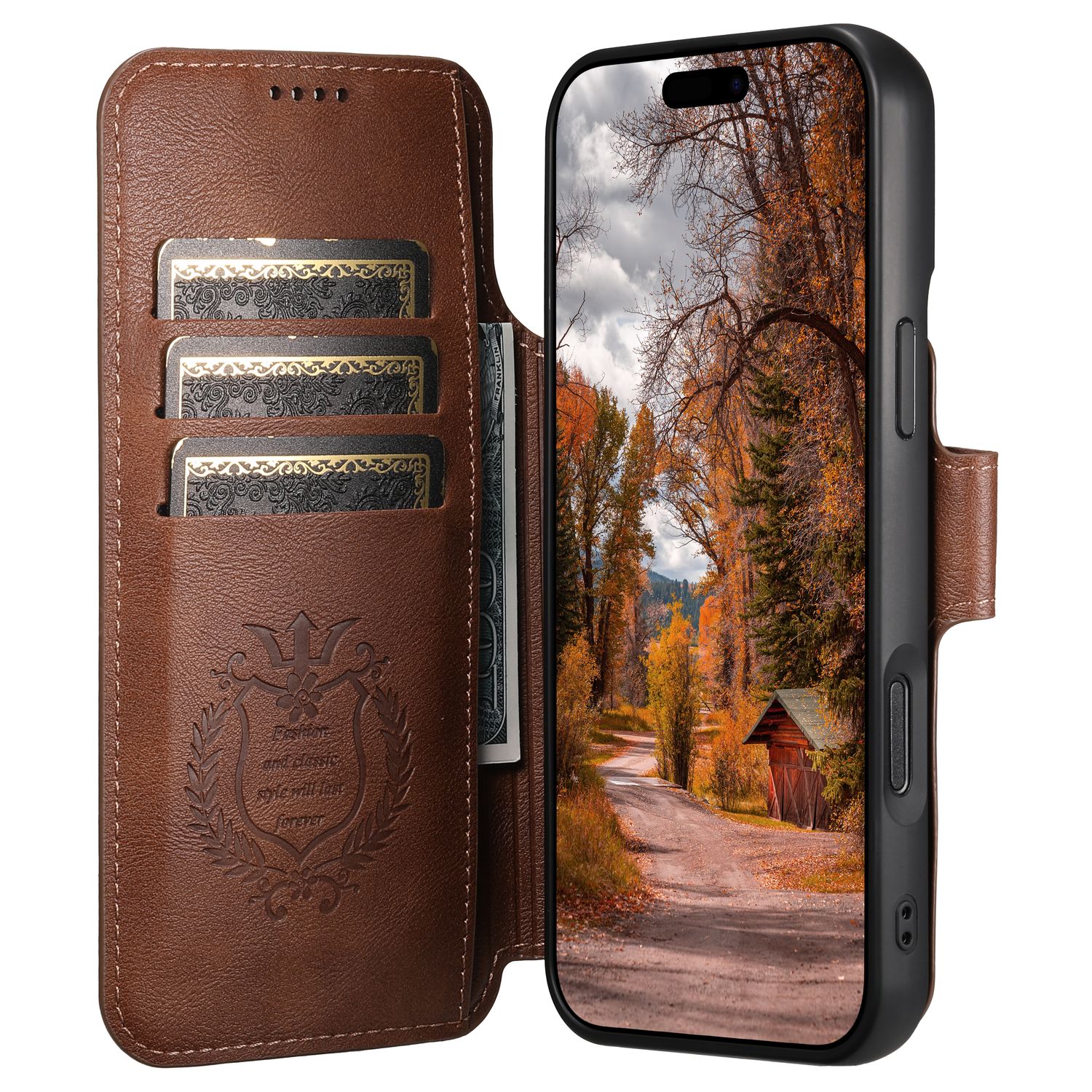 TDG KDS iPhone 17 Pro Max Q5 Flip Case, Brown