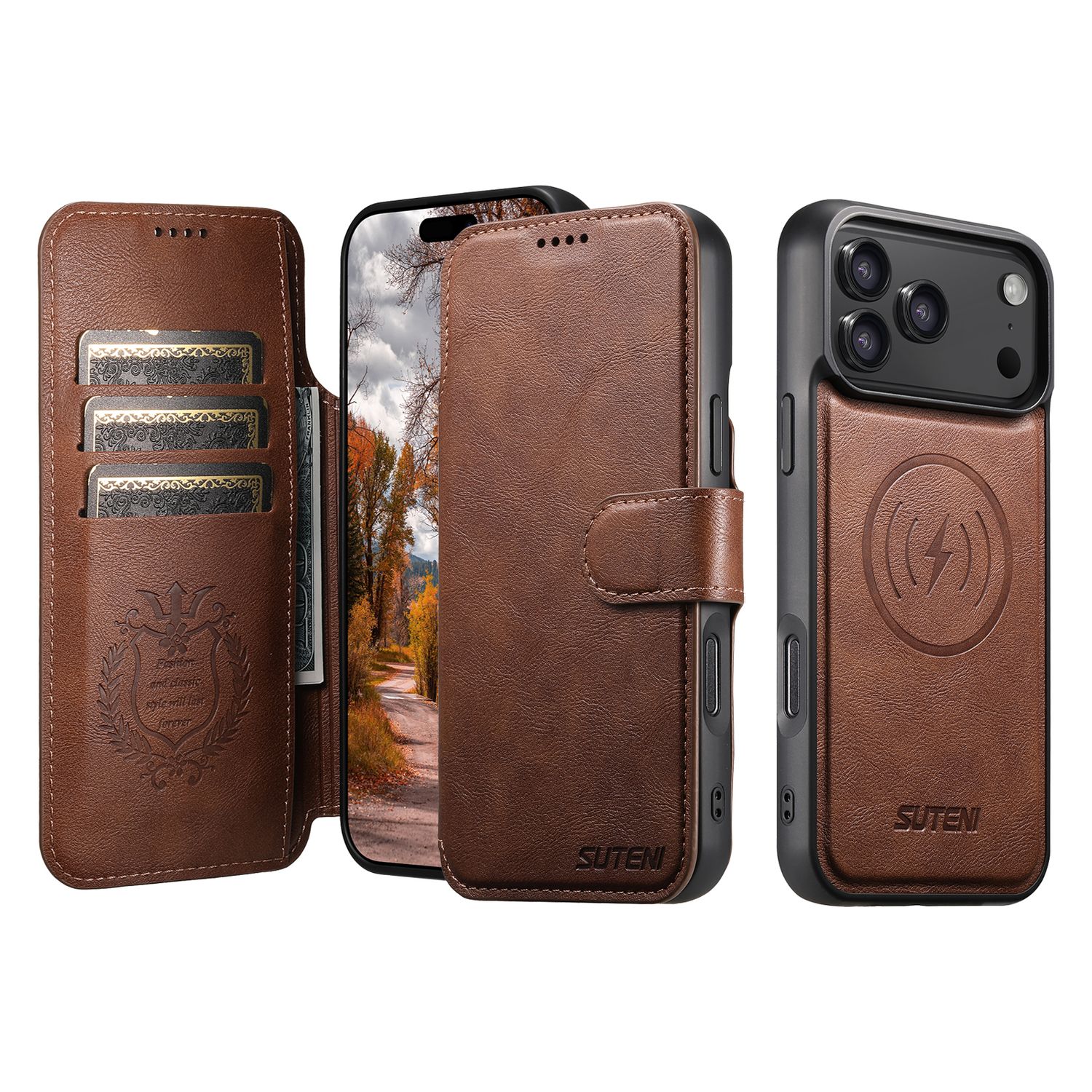 TDG KDS iPhone 17 Pro Max Q5 Flip Case, Brown