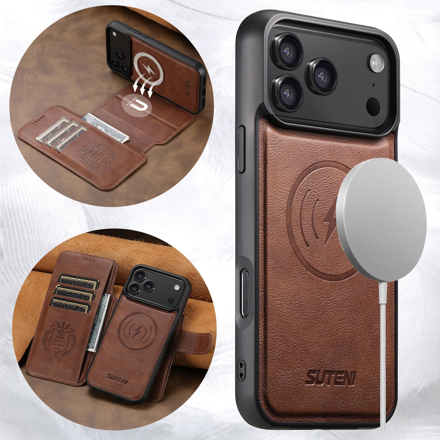 TDG KDS iPhone 17 Pro Max Q5 Flip Case, Brown