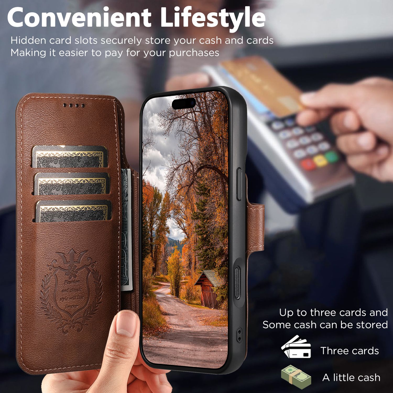 TDG KDS iPhone 17 Pro Max Q5 Flip Case, Brown