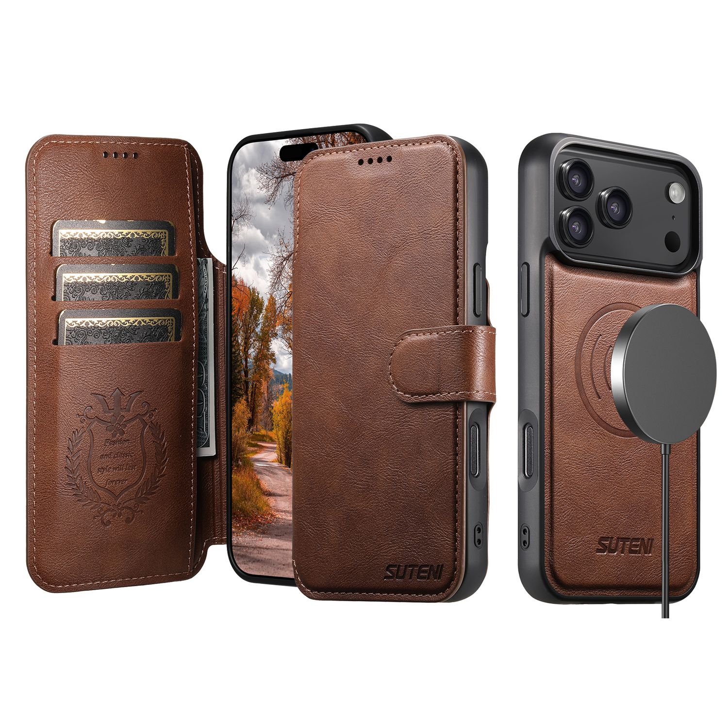 TDG KDS iPhone 17 Pro Max Q5 Flip Case, Brown
