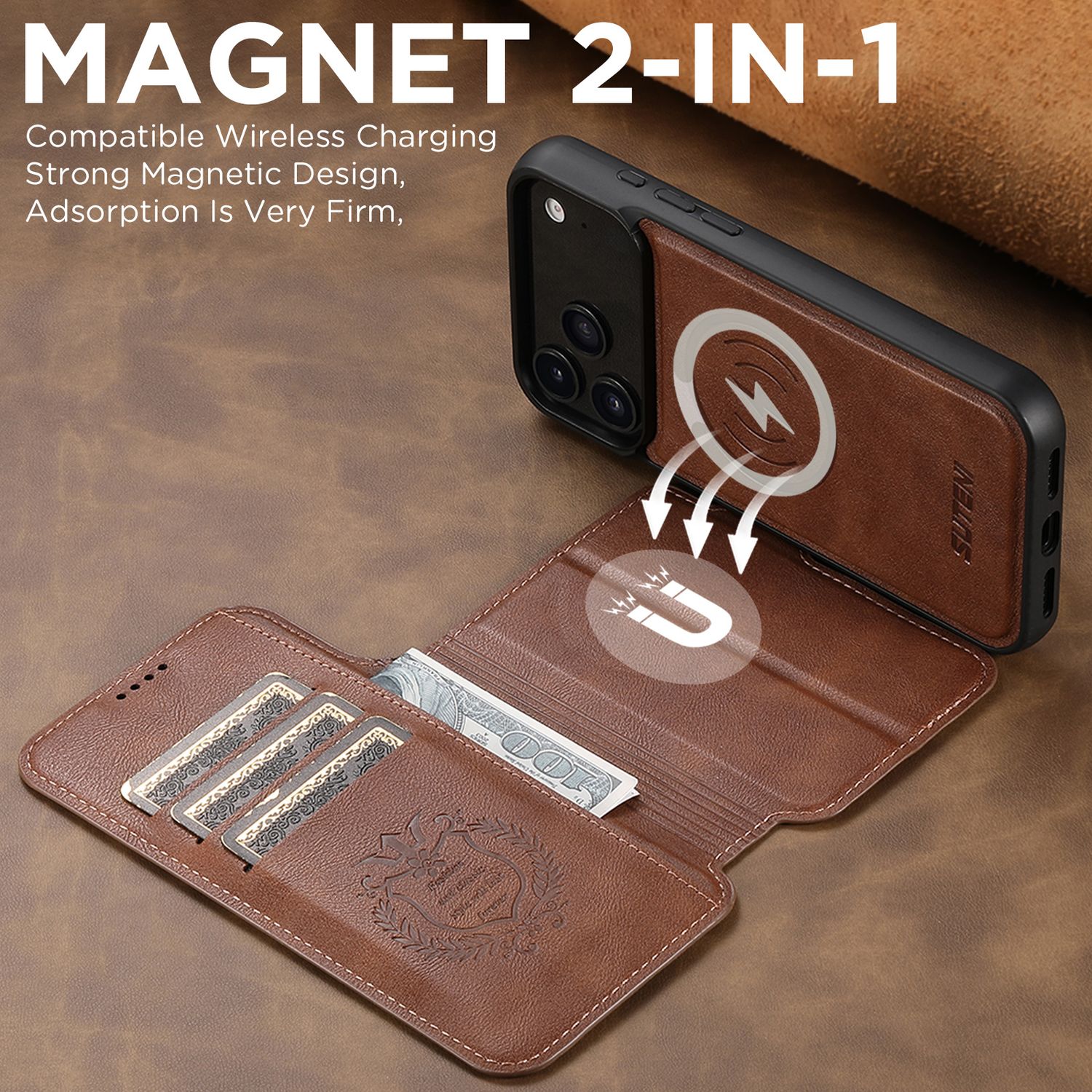 TDG KDS iPhone 17 Pro Max Q5 Flip Case, Brown