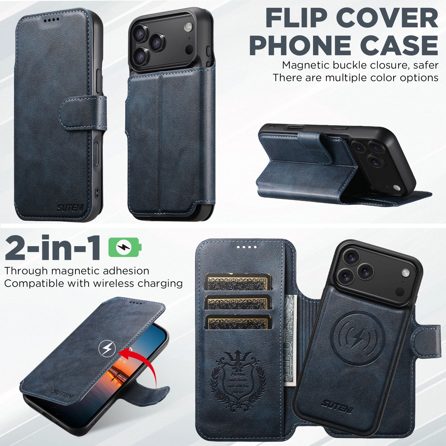 TDG KDS iPhone 17 Pro Max Q5 Flip Case, Blue