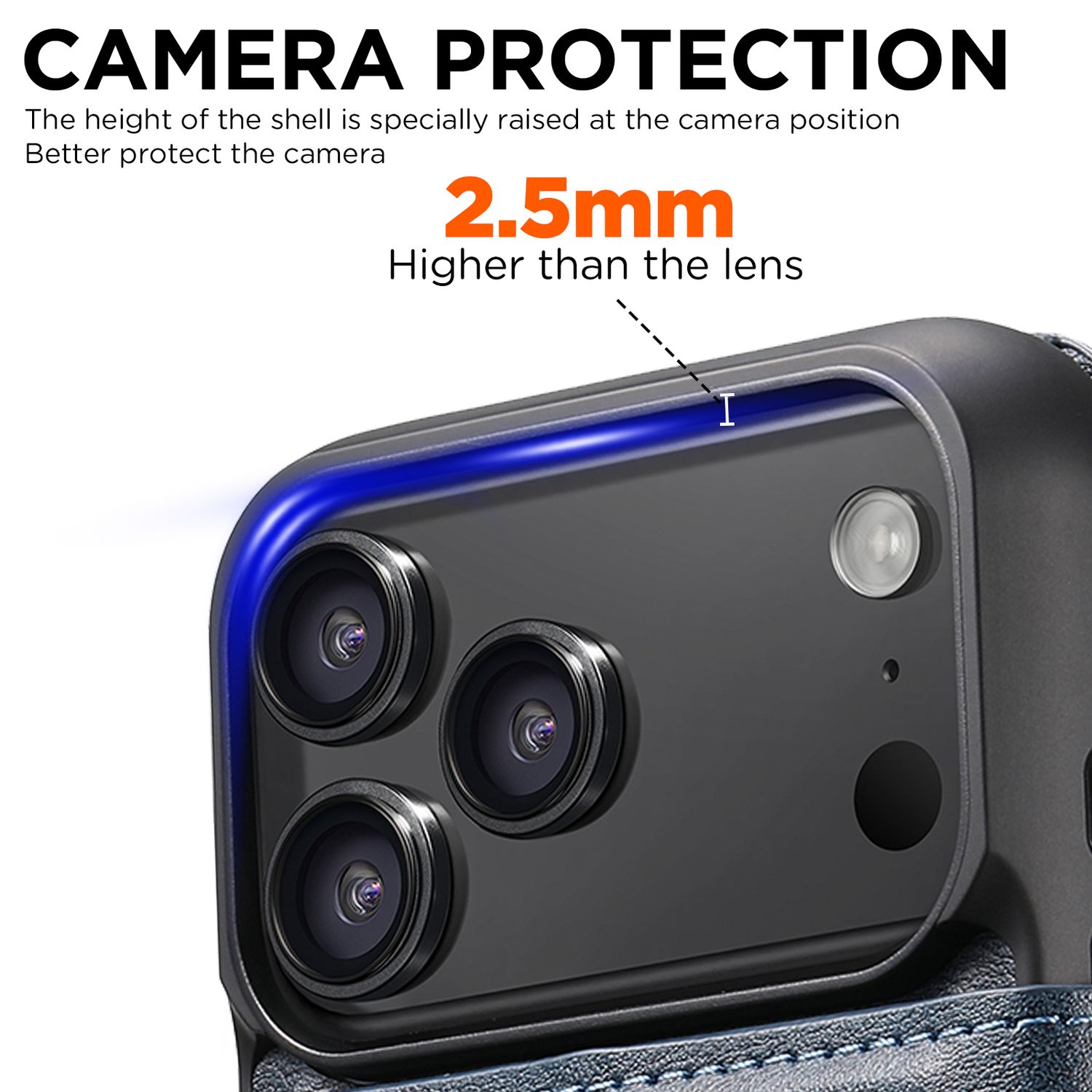 TDG KDS iPhone 17 Pro Q5 Flip Case, Blue