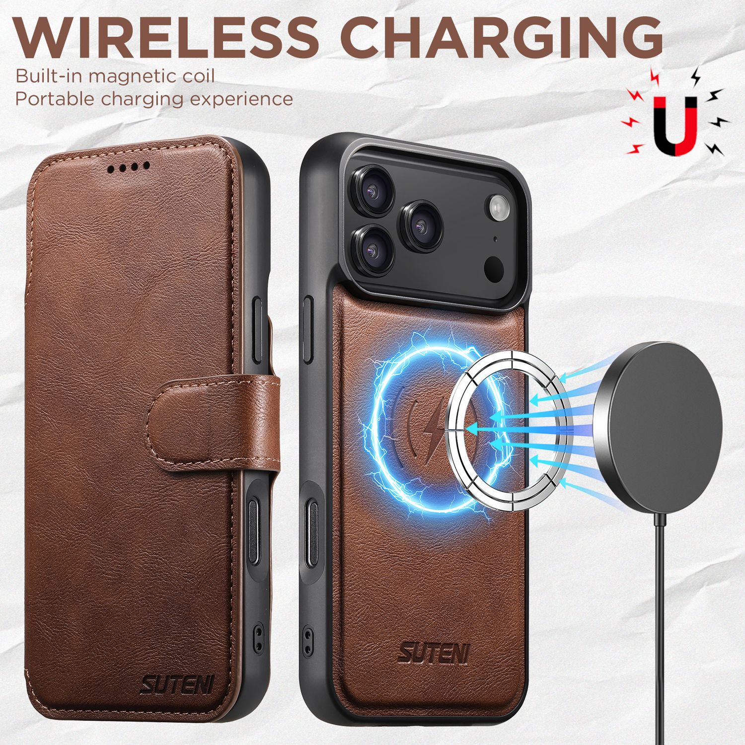 TDG KDS iPhone 17 Pro Q5 Flip Case, Brown