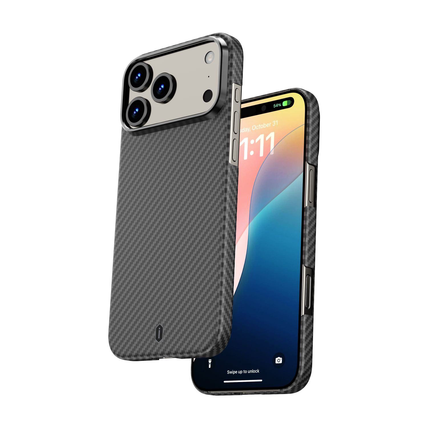 WiWU iPhone 17 Pro Max Aramid Air Case, Black