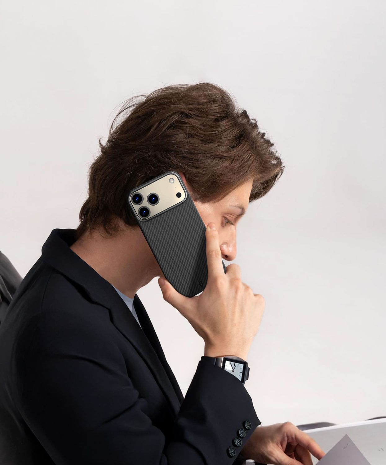 WiWU iPhone 17 Pro Max Aramid Air Case, Black