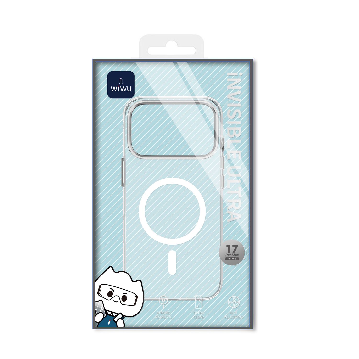 WiWU iPhone 17 Pro Max iNvisible Ultra Case, Clear